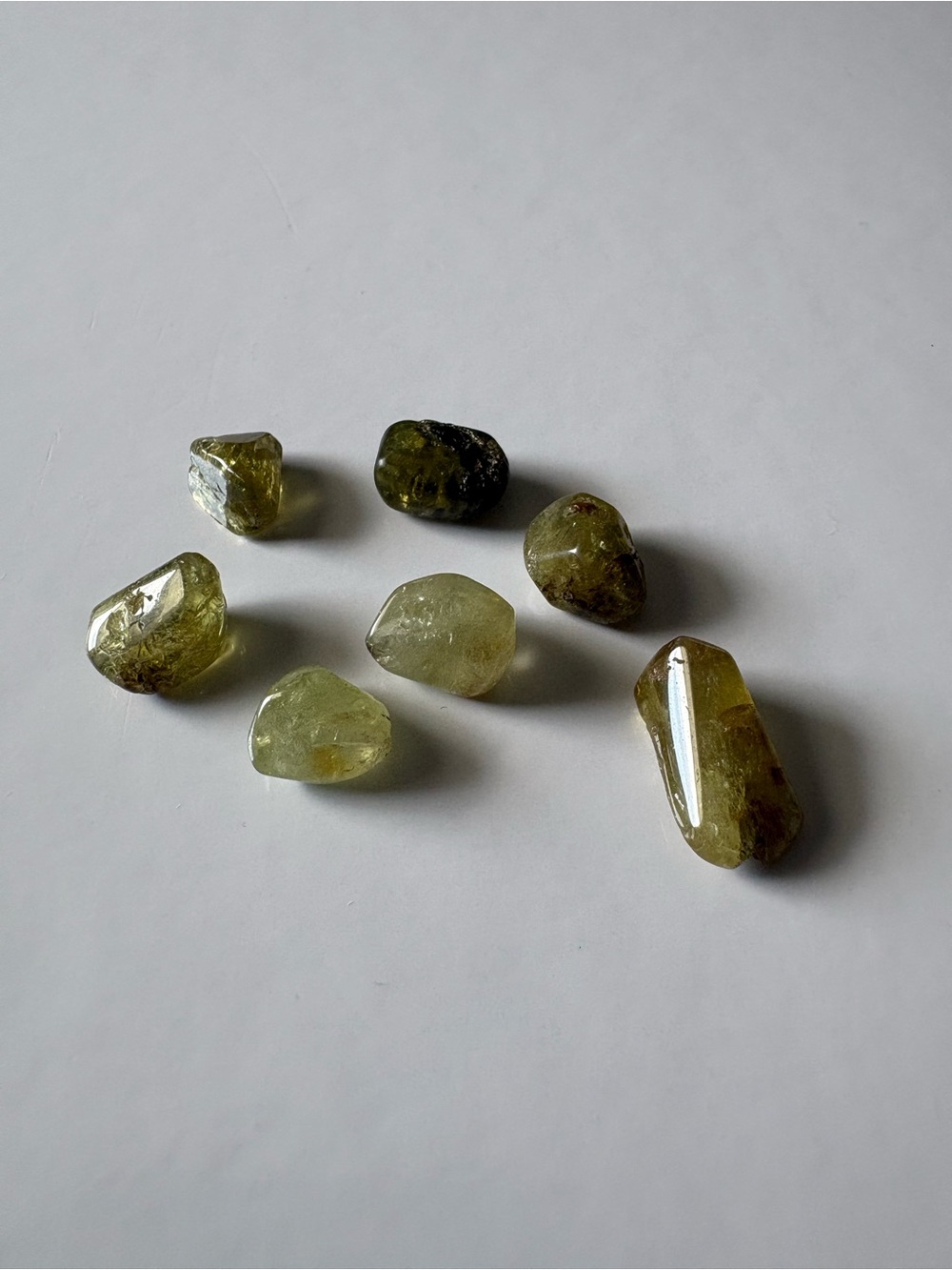 Vintage Green Natural Gemstone Beads Precut Polished for Jewelry